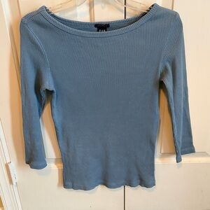 Vintage Gap Boatneck Ribbed Top